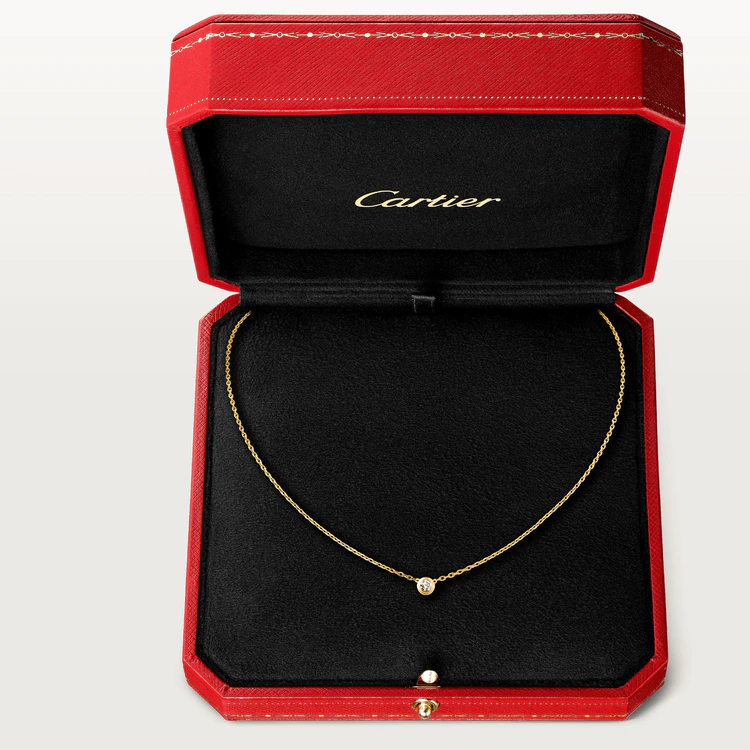 Cartier D?amour Necklace B7215500 Large Model Yellow Gold Diamond 11