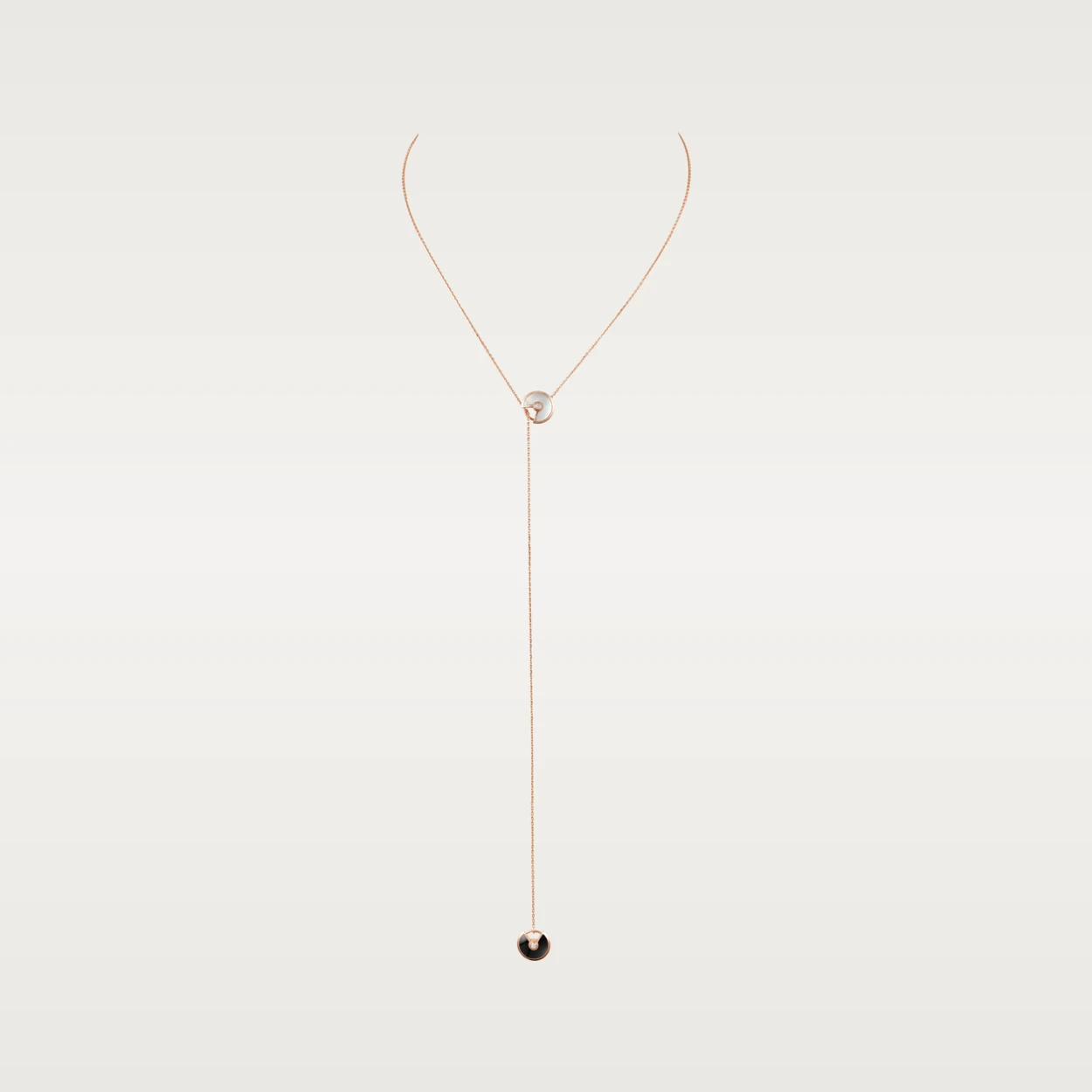 Cartier Amulette De Cartier B7224569 Necklace XS Rose Gold Onyx White mother-of-pearl Diamond 1
