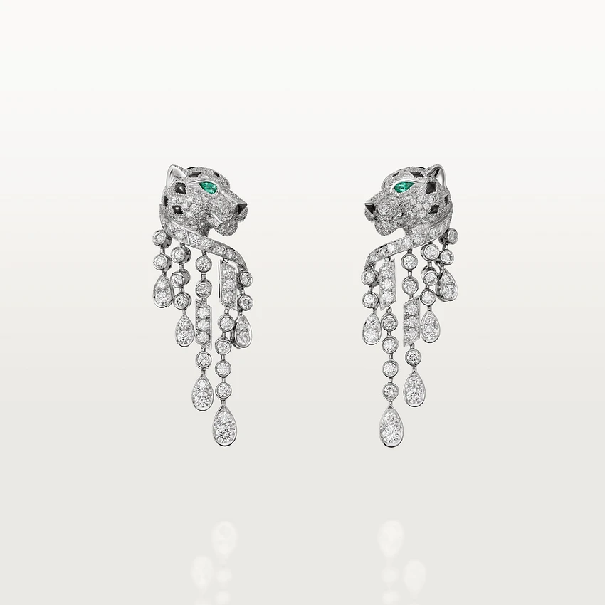 Cartier Panthère de H8000656 Cartier Earrings White Gold Diamonds 1