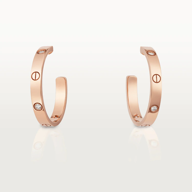 Cartier Love Earrings B8301433 Rose Gold Diamond 1