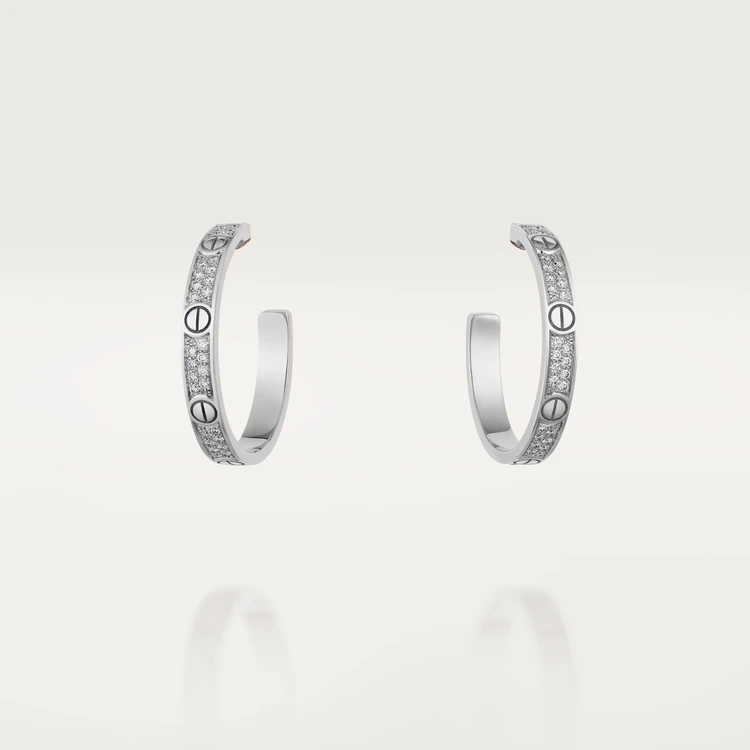Cartier Love Earrings N8515193 White Gold 1