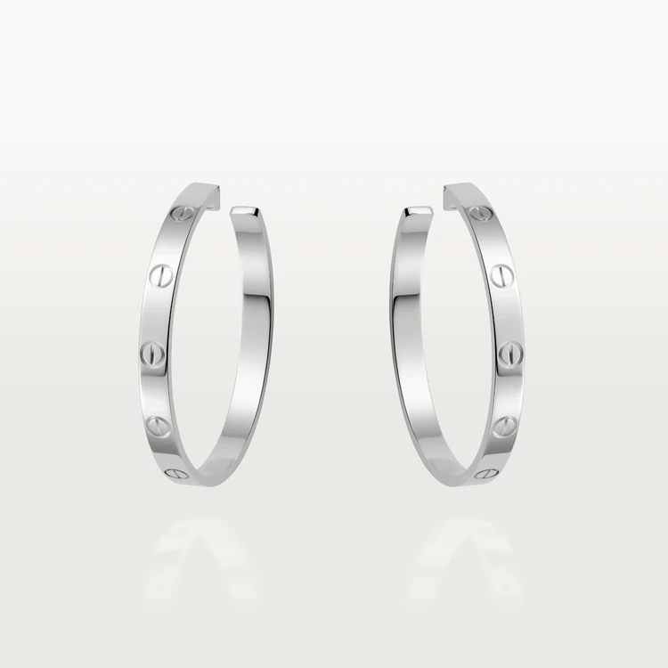Cartier Love Earrings B8028300 White Gold 1