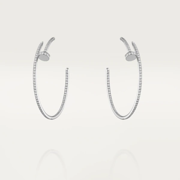 Cartier Juste un Earrings N8515008 White Gold Diamonds 1