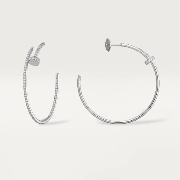 Cartier Juste un Earrings N8515008 White Gold Diamonds 7