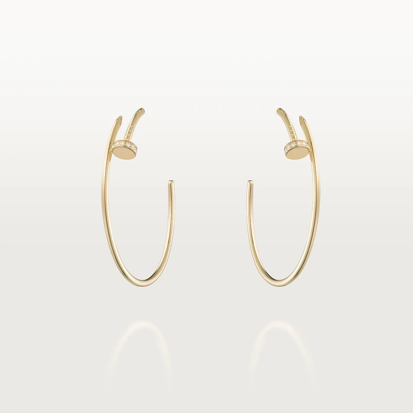 Cartier Juste un Clou Earrings B8301225 Yellow Gold Diamonds 1