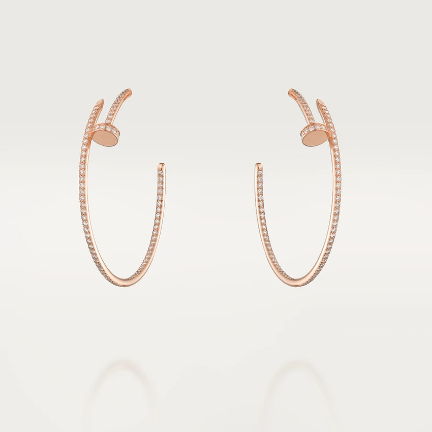 Cartier Juste un Clou N8515009 Earrings Rose Gold Diamonds 1