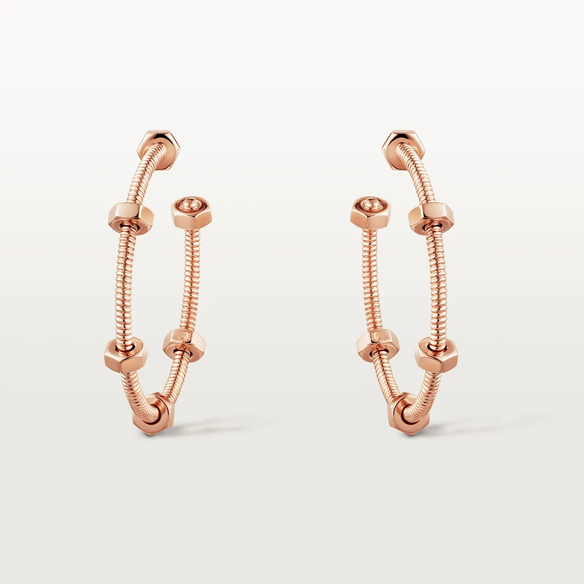 Cartier Ecrou De Cartier B8301408 Earrings Rose Gold 1