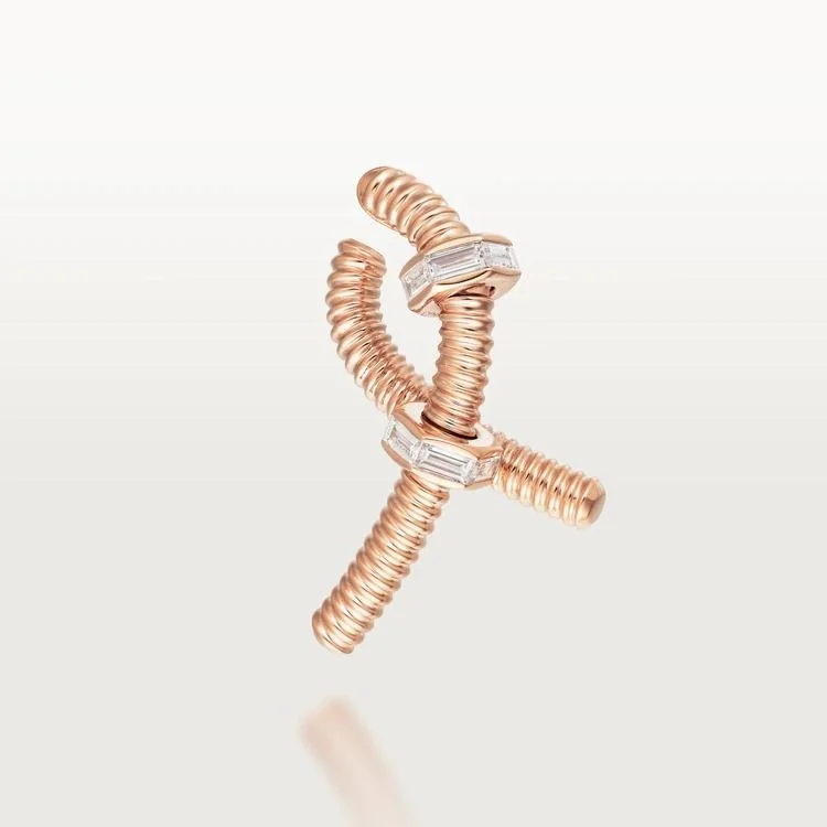 Cartier Ecrou De Cartier B8301437 Earring Rose Gold Diamonds 1