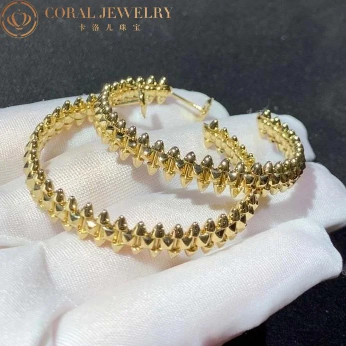 Cartier Clash De Cartier B8301416-yg Hoop Earrings Small Model Yellow Gold 8