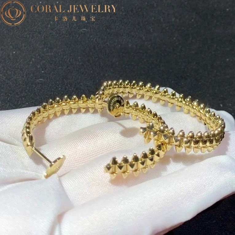 Cartier Clash De Cartier B8301416-yg Hoop Earrings Small Model Yellow Gold 7
