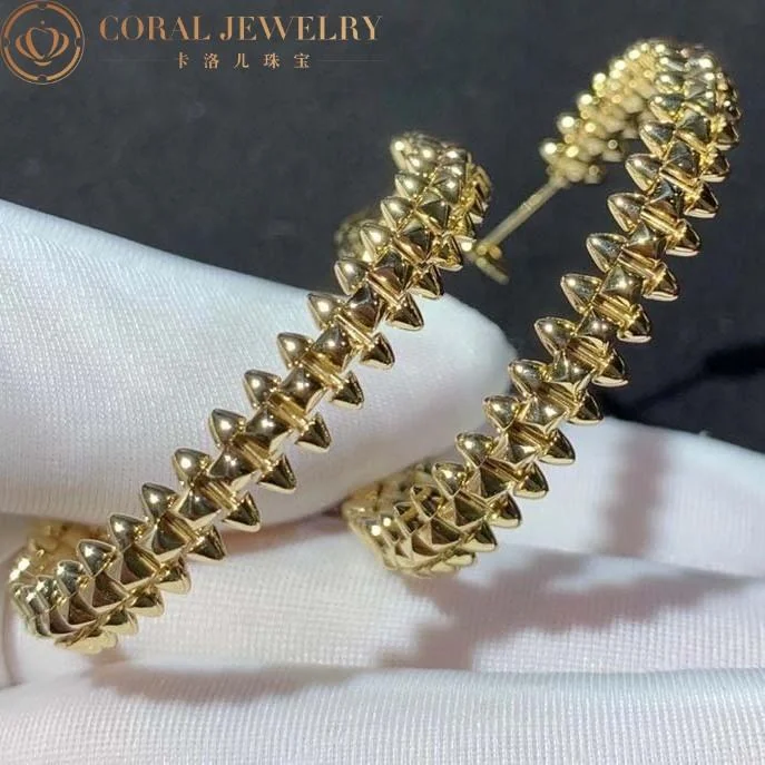 Cartier Clash De Cartier B8301416-yg Hoop Earrings Small Model Yellow Gold 5