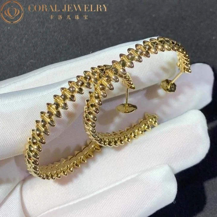 Cartier Clash De Cartier B8301416-yg Hoop Earrings Small Model Yellow Gold 3