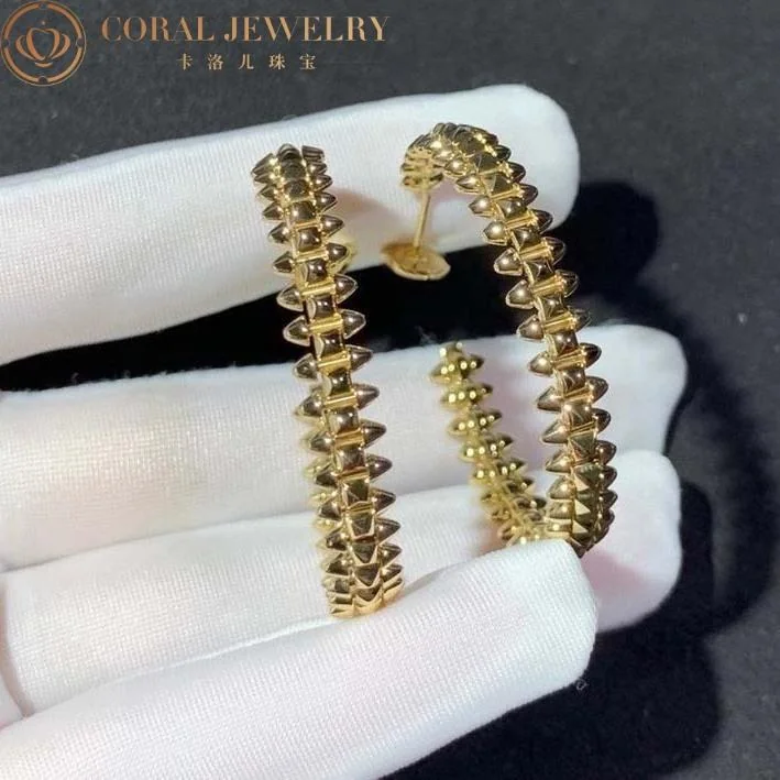 Cartier Clash De Cartier B8301416-yg Hoop Earrings Small Model Yellow Gold 2