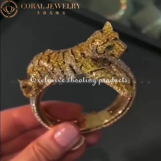 Cartier Bracelet Panthère De Cartier Bracelet Yellow White Diamond Panther 3
