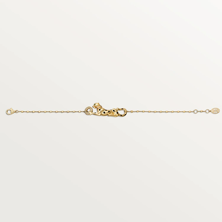 Cartier Panthère De B6064516 Cartier Bracelet Yellow Gold Tsavorite Garnets Diamonds 2
