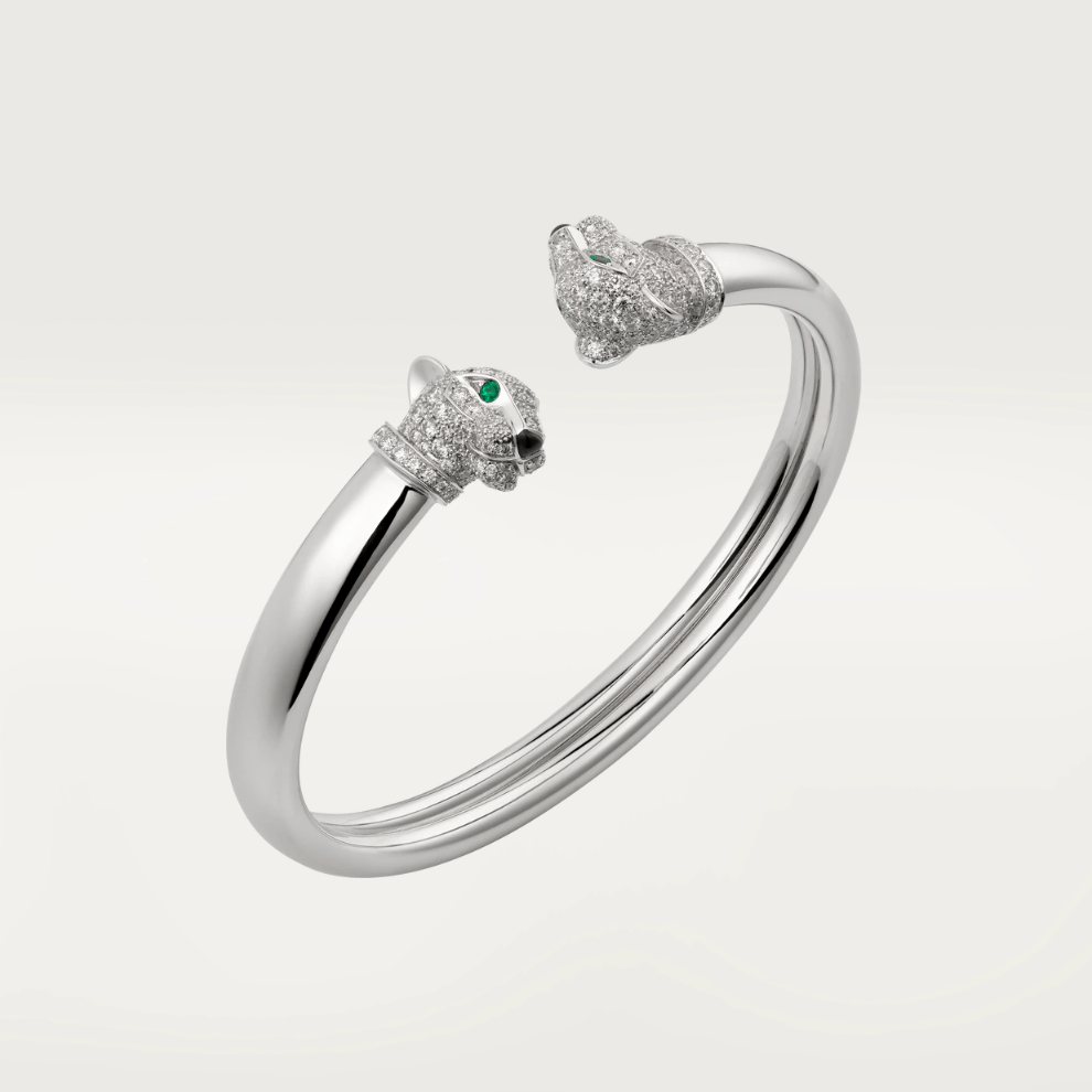 Cartier Panthère De N6706217 Cartier Bracelet White Gold Emeralds Onyx Diamonds 1