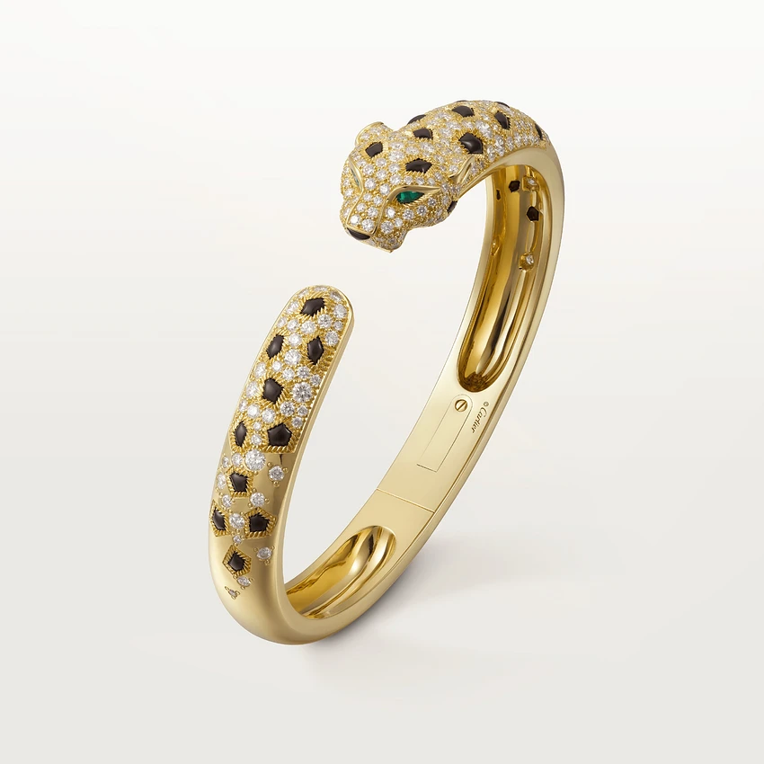 Cartier Panthère De N6715417 Cartier Bracelet 18K Gold Diamond Onyx Emerald 1