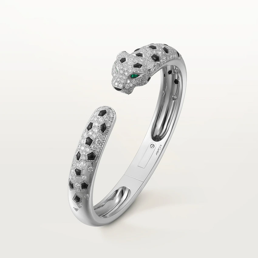 Cartier Panthère De N6715617 Cartier Bracelet 18K Gold Diamond Onyx Emerald 2