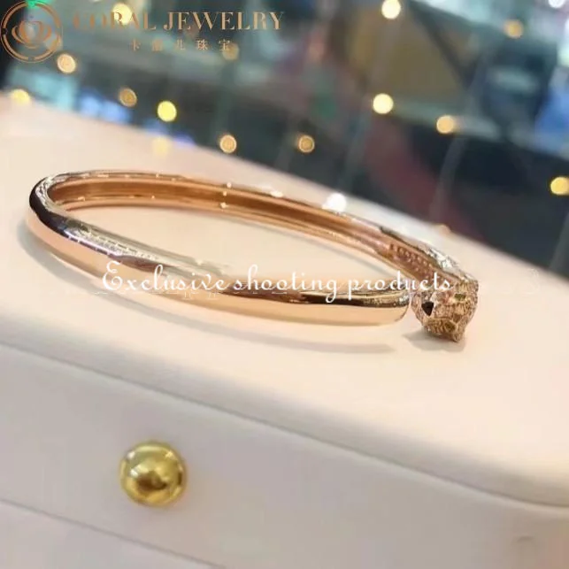 Cartier Panthère De N6717817 Cartier Bracelet Yellow Gold Onyx Emeralds Diamonds 8