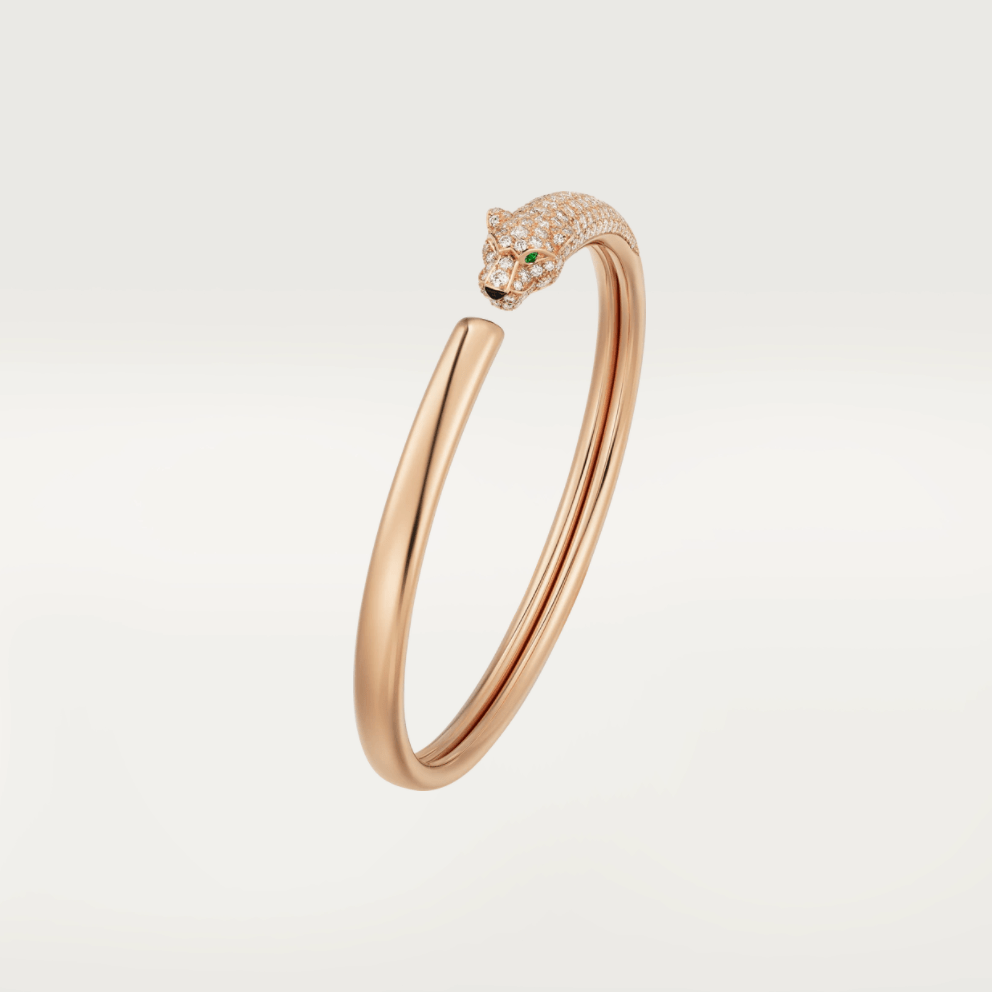 Cartier Panthère DeN6717917 Cartier Bracelet Rose Gold Onyx Emeralds Diamonds 1