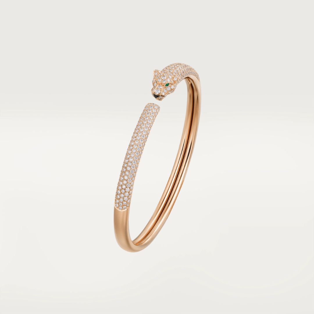 Cartier Panthère De N6718217 Cartier Bracelet Rose Gold Onyx Emeralds Diamonds 1