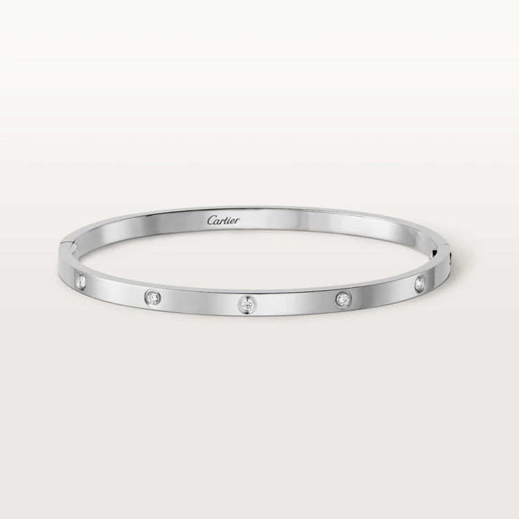 Cartier Love B6048017 Bracelet Small Model 10 Diamonds 12