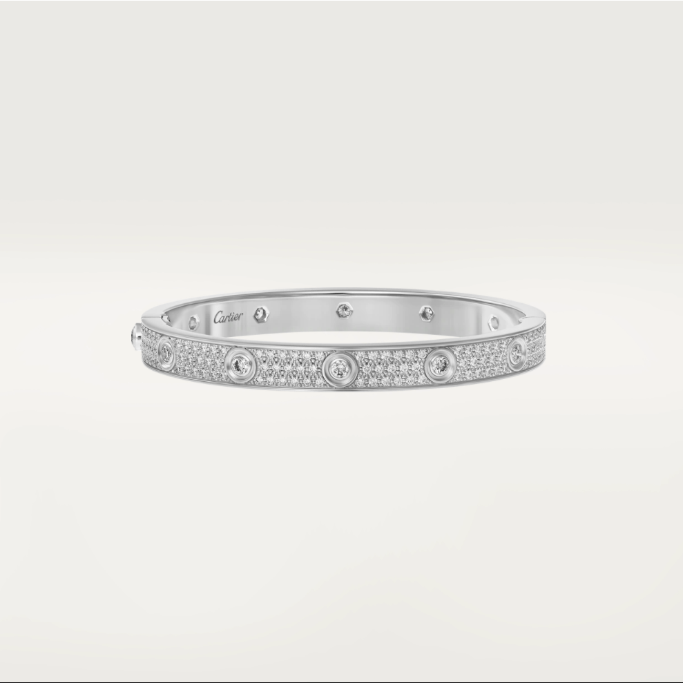 Cartier N6033602 Love Bracelet Diamond-paved White Gold 1