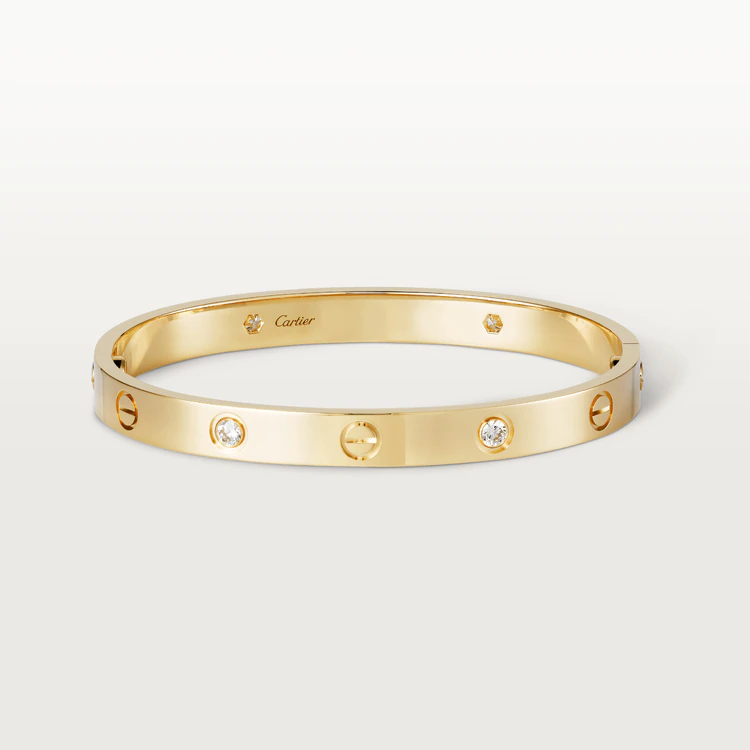 Cartier Love Bracelet B6035917 4 Diamonds Yellow Gold 1