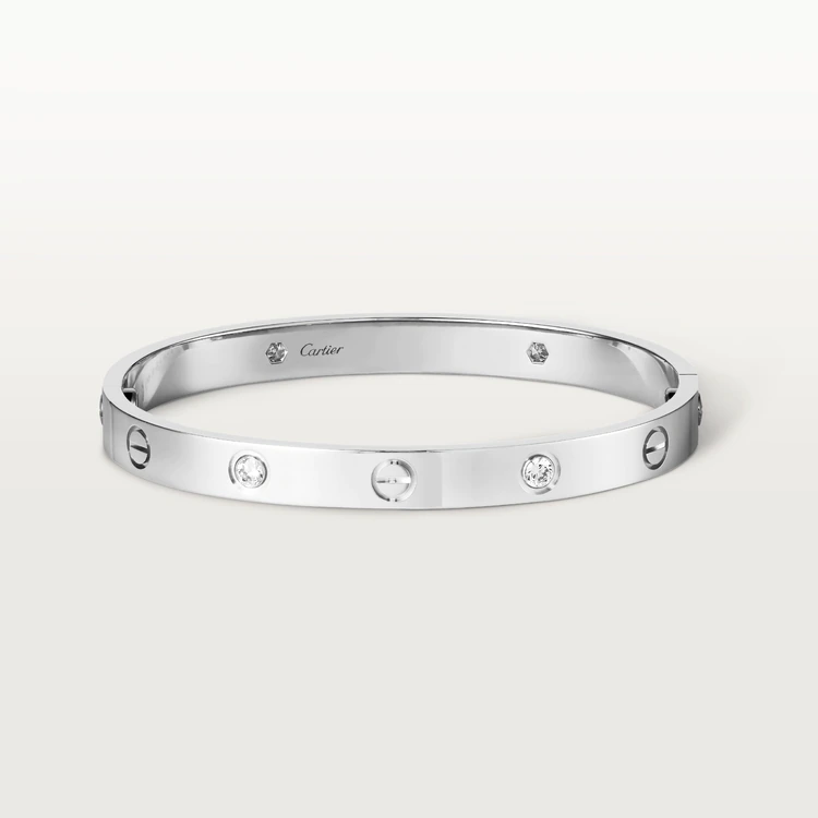 Cartier Love B6035817 Bracelet 4 Diamonds White Gold 1