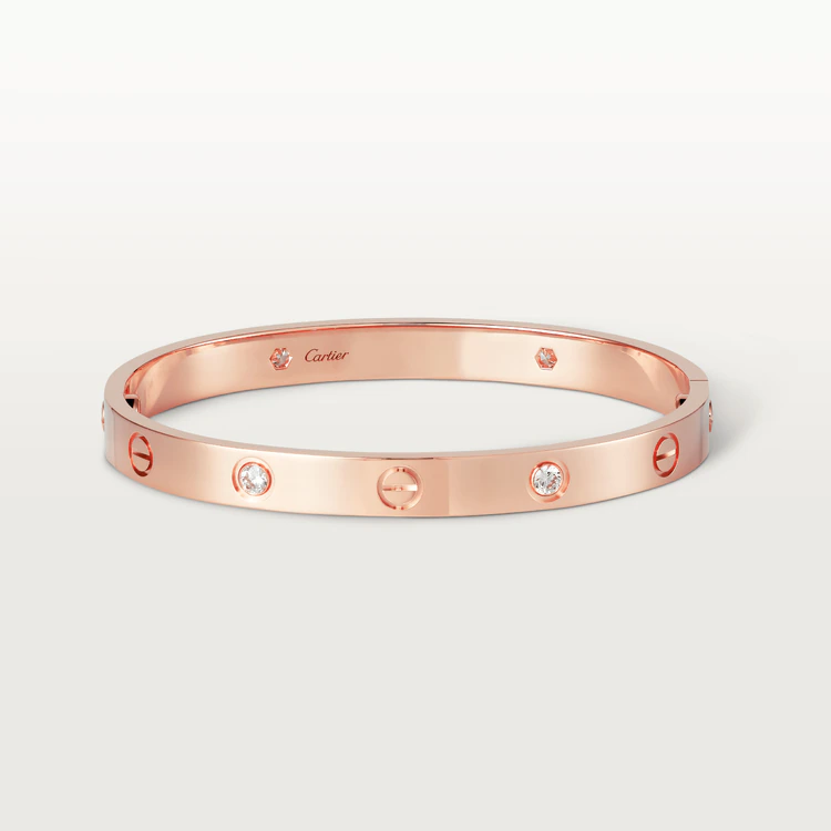 Cartier Love B6036017 Bracelet 4 Diamonds Rose Gold 1