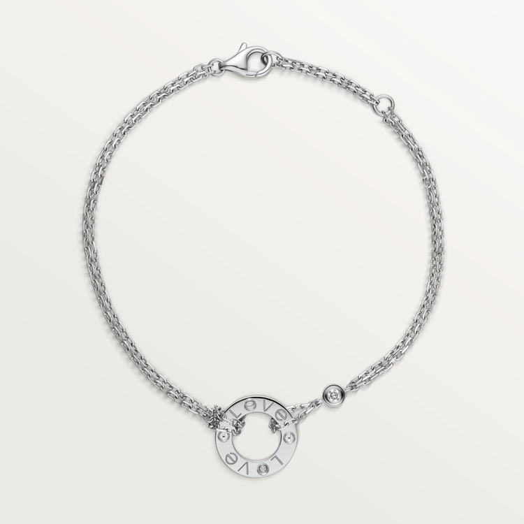 Cartier Love Bracelet B6038100 White Gold Diamonds 1