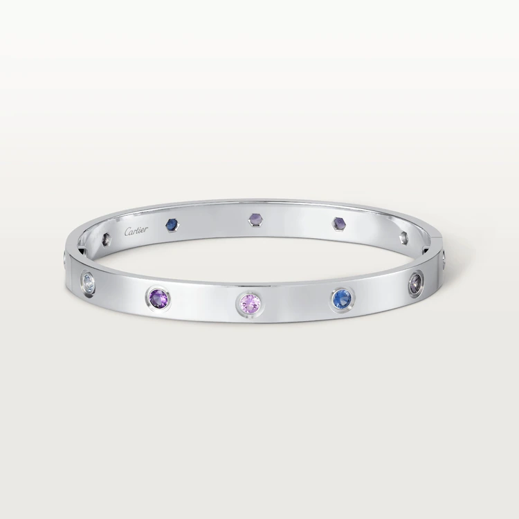 Cartier Love Bracelet B6036317 Multi Gem White Gold 1`
