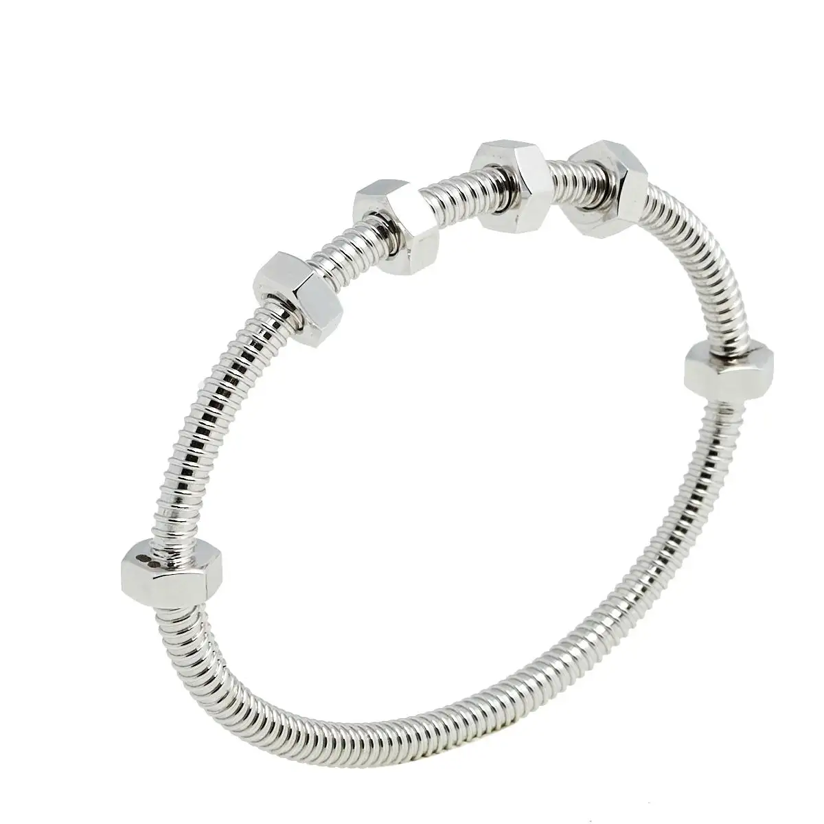 Cartier Ecrou De B6049616 Cartier 18K White Gold Bracelet 10