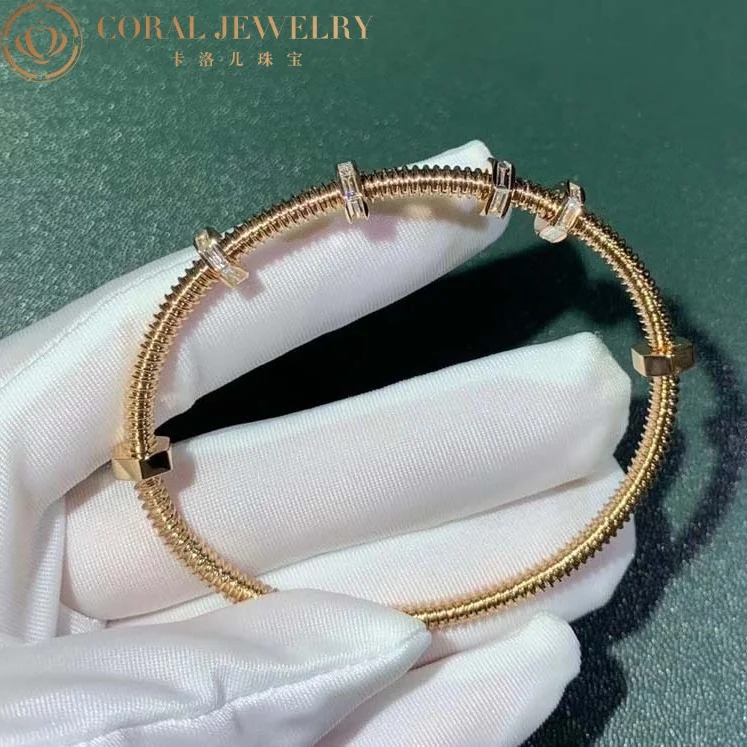 Cartier Ecrou De N6714516 Cartier Diamond Bracelet Rose Gold 7