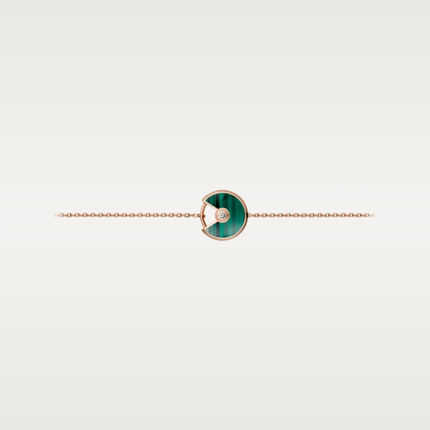 Cartier Amulette De B6047117 Cartier Bracelet XS Model Rose Gold Malachite 1