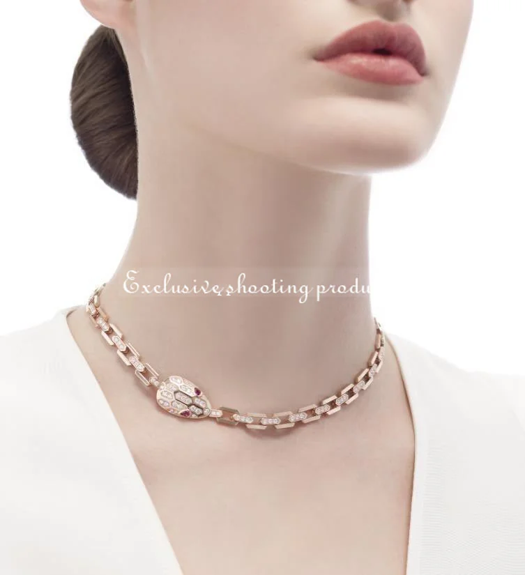 Bulgari Serpenti 352724 necklace CL857723 in 18 kt Rose gold 8