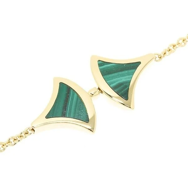 Bulgari CL857231 Divas? Dream Necklace Yellow Gold Carnelian Lapis Malachite Sautoir Necklace 350739 10