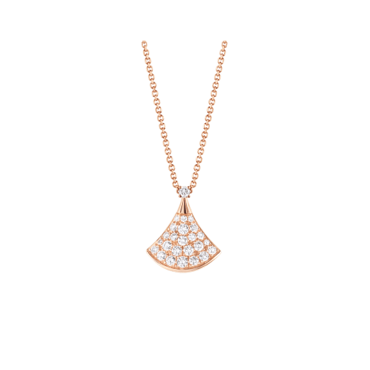 Bulgari Divas? Dream 351051 Necklace Rose Gold Set Diamonds 1