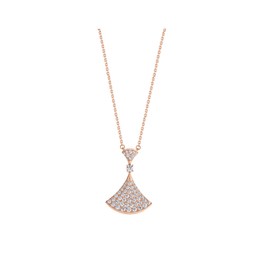 Bulgari Divas? Dream 358121 Necklace Rose Gold Set Diamonds 1