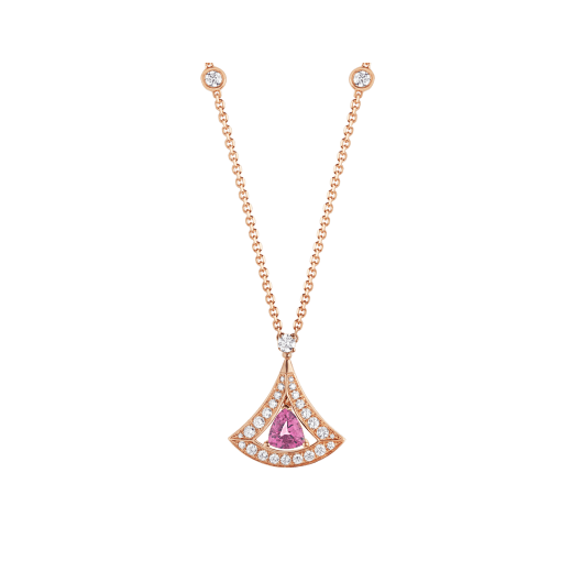 Bulgari Divas? 354366 Dream Necklace Rose Gold Set Pink Tourmaline and Diamonds 1