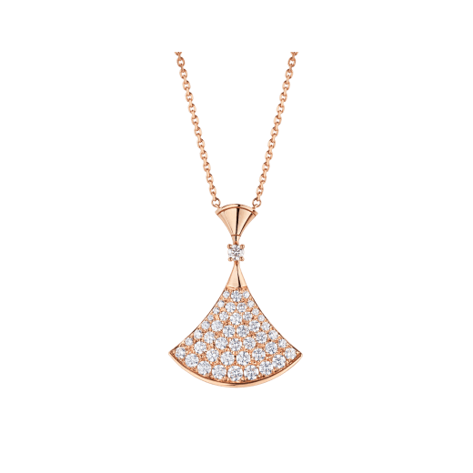 Bulgari Divas? Dream 350067 Necklace Rose Gold Set Diamonds 1