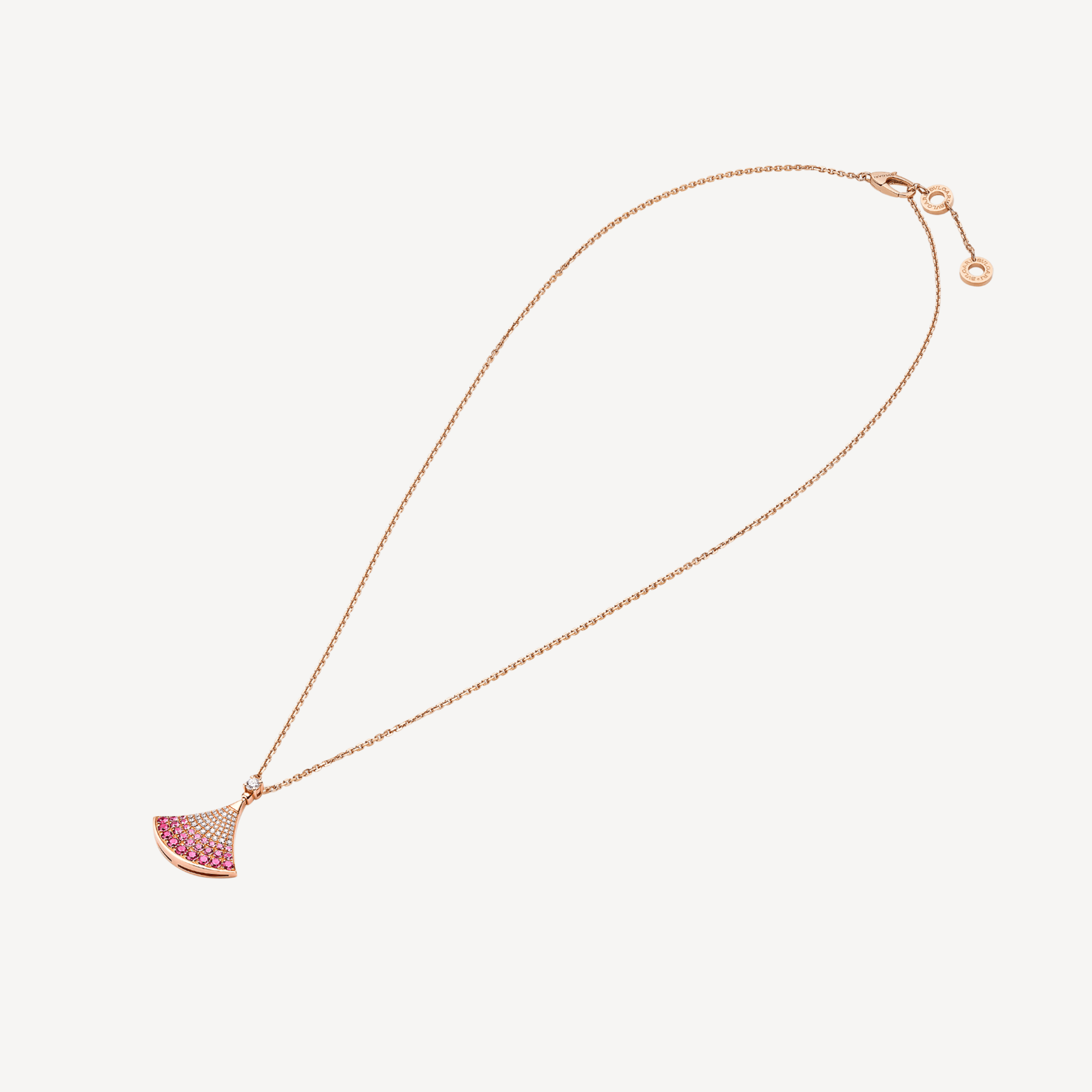 Bulgari Divas? Dream 358436 Necklace Rose Gold Sapphires and Diamonds 2