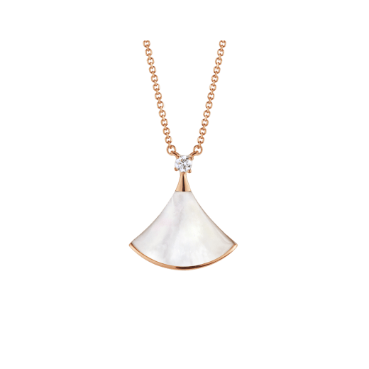 Bulgari Divas? Dream 350062 Necklace Rose Gold Mother-of-pearl and Diamonds 1