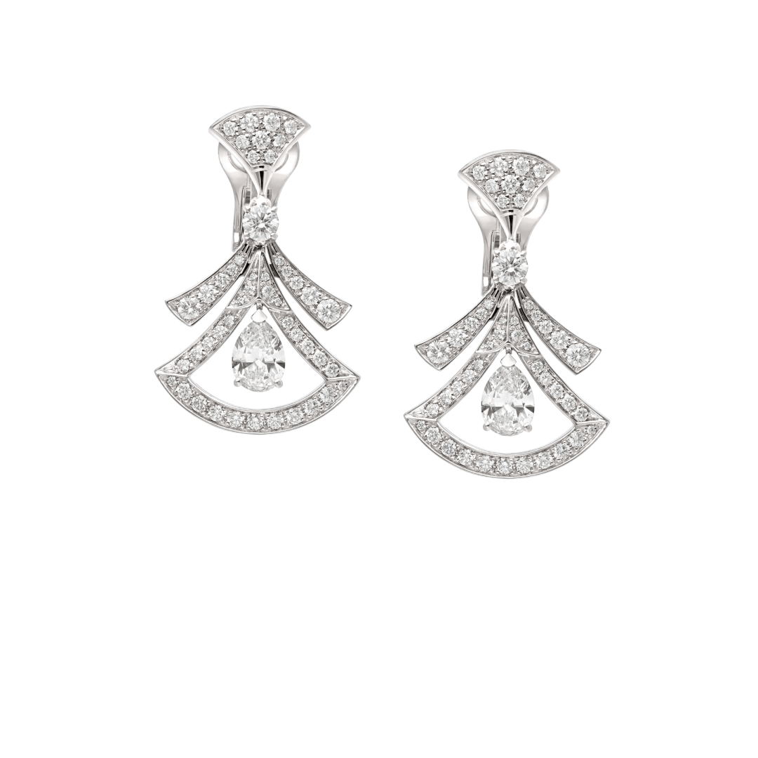 Bulgari 358221 Divas? Dream Earrings White Gold Diamonds 1