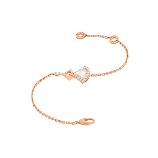 Bulgari 358684 Divas? Dream Bracelet Rose Gold with Mother-of-pearl and Diamonds Bracelet 1