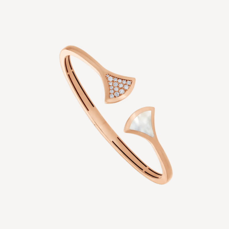 Bulgari 356741 Divas? Dream Bracelet Rose Gold with Diamonds Mother of Pearl Bracelet 1