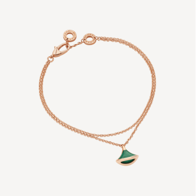 Bulgari 358354 Divas? Dream Bracelet Rose Gold Malachite Bracelet 1