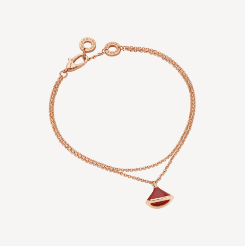 Bulgari 350589 Divas? Dream Bracelet Rose Gold Carnelian Bracelet 1