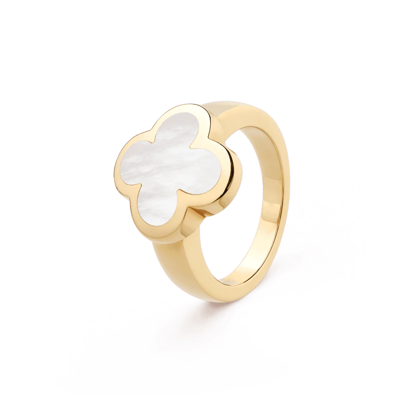 Van Cleef & Arpels VCARA35900 Pure Alhambra ring Yellow gold Mother-of-pearl ring 1