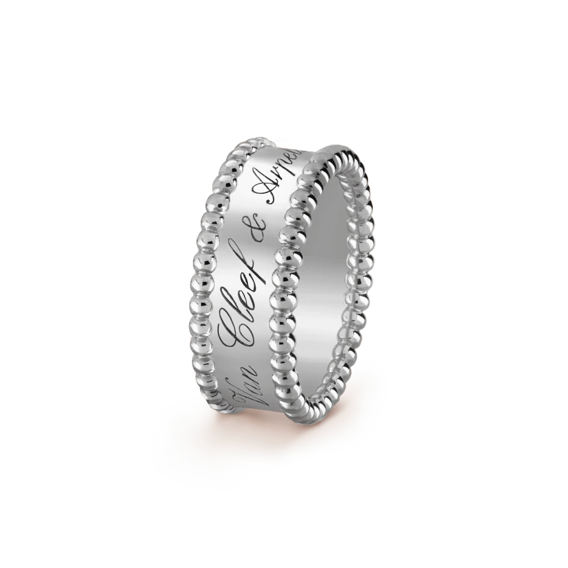 Van Cleef & Arpels VCARN32300 Perlée signature ring White gold ring 1